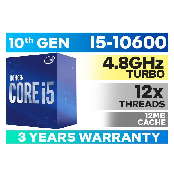 Intel LGA-1200 ซ็อกเก็ต Cpu i5-10600 (มือสอง)