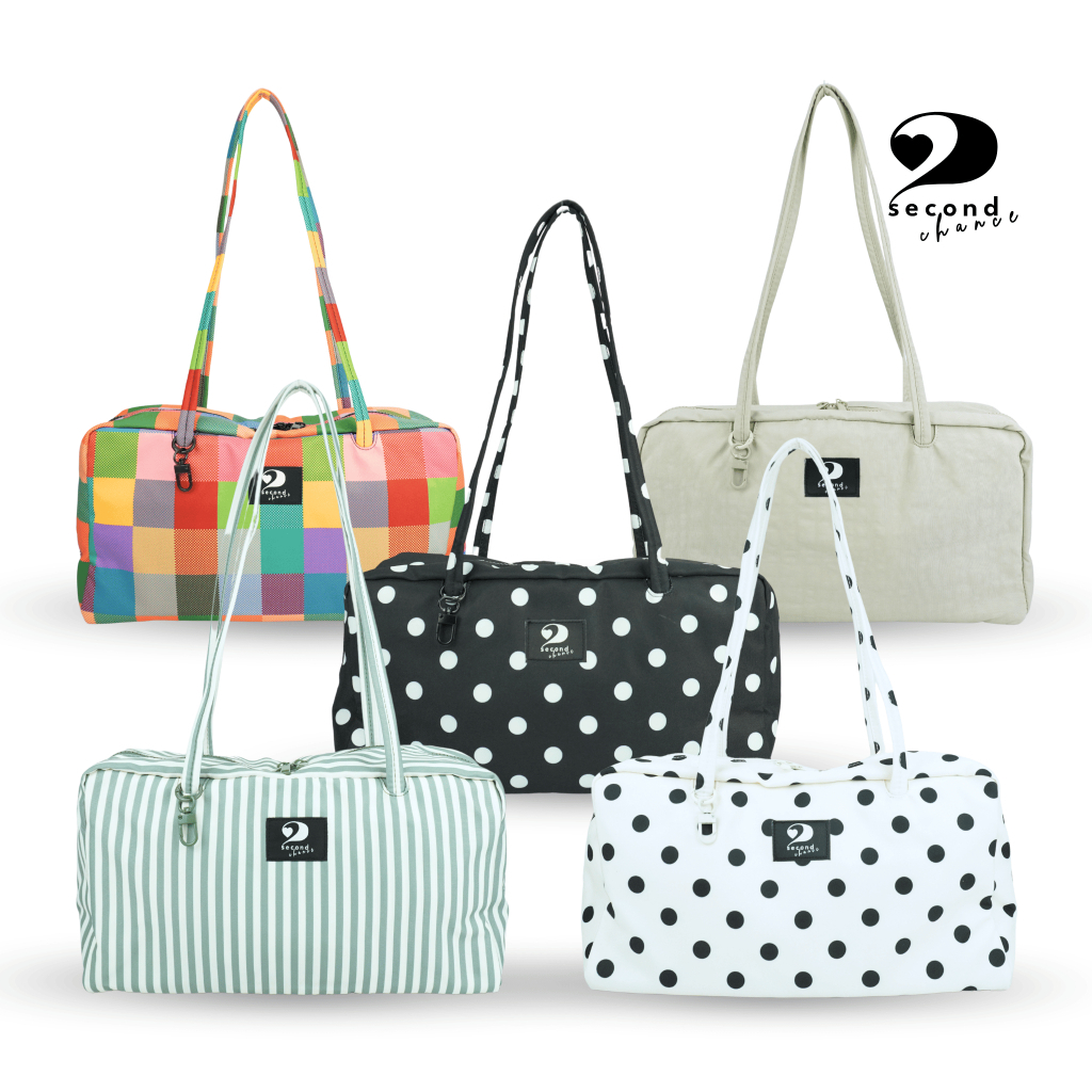 SECOND CHANCE กระเป๋าสะพายพกพาทุกวัน Casual Women Tote Bag น้ําหนักเบา Beg Bahu Wanita Beg Casual มีสไตล์