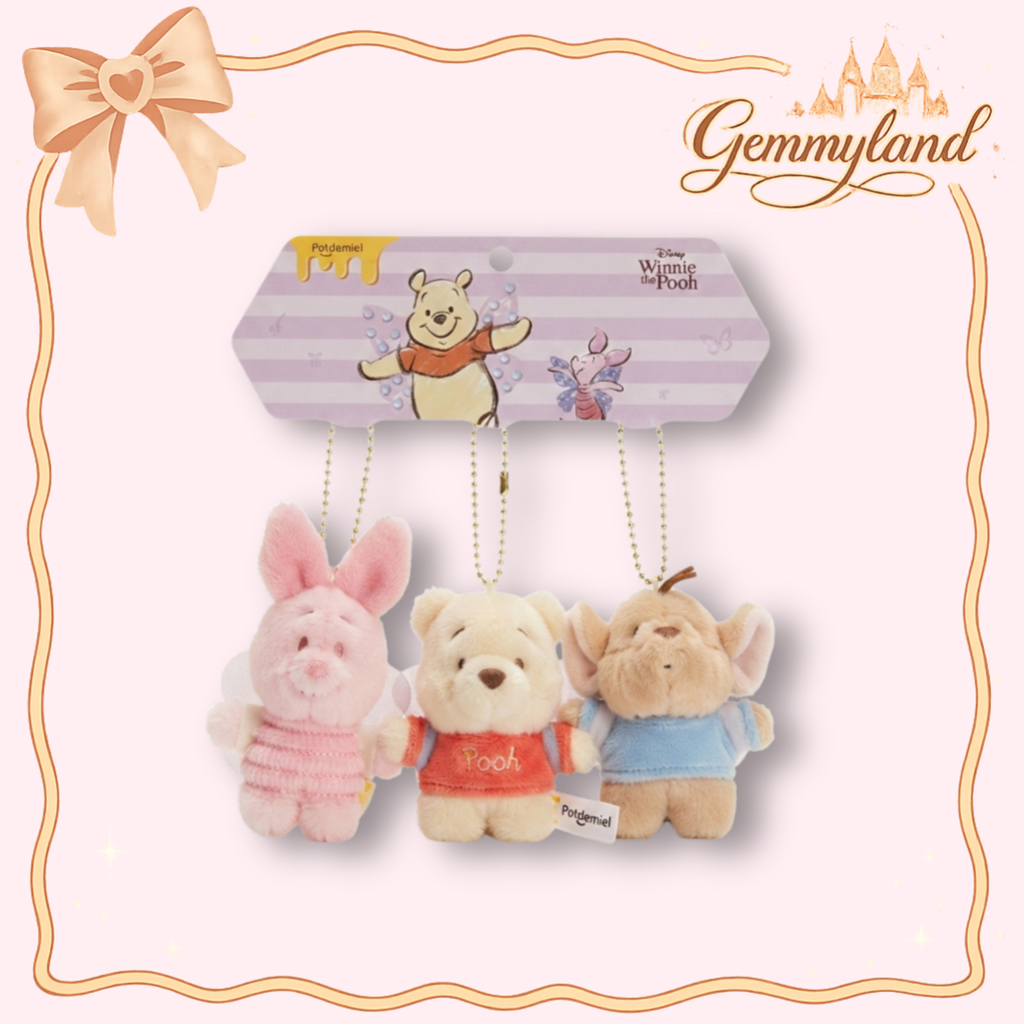 พวงกุญแจดิสนีย์วินนี่เดอะพูห์ พวงกุญแจดิสนีย์ พิกเล็ตน่ารัก Roo Eeyore พวงกุญแจ จี้ดิสนีย์