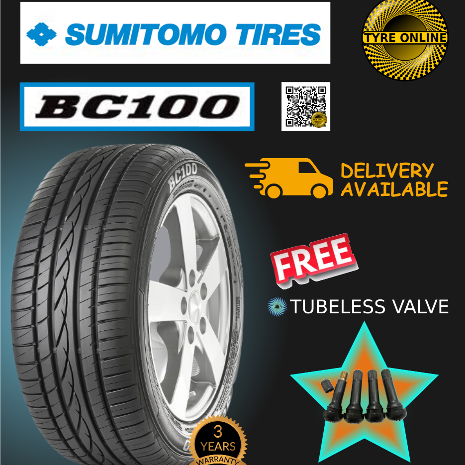 185/55R16 SUMITOMO BC100 ใหม่ TYRE TAYAR BARU RIM 16 PERSONA IRIZ CITY JAZZ ONLINE จัดส่ง POS POS PO