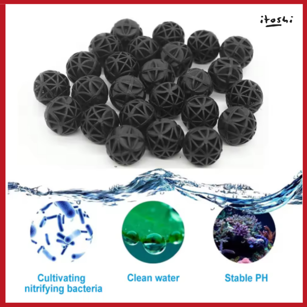 ITOSHI Bio Ball 26 มม.32 มม.42 มม.Aquarium Filter Media Bio Home Bacteria Ball fish Dailo