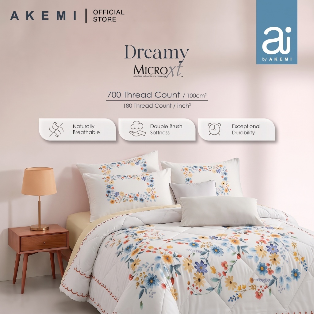 Ai by AKEMI Dreamy Collection ผ้าพันคอ Set 100% MicroXT 700TC (King)