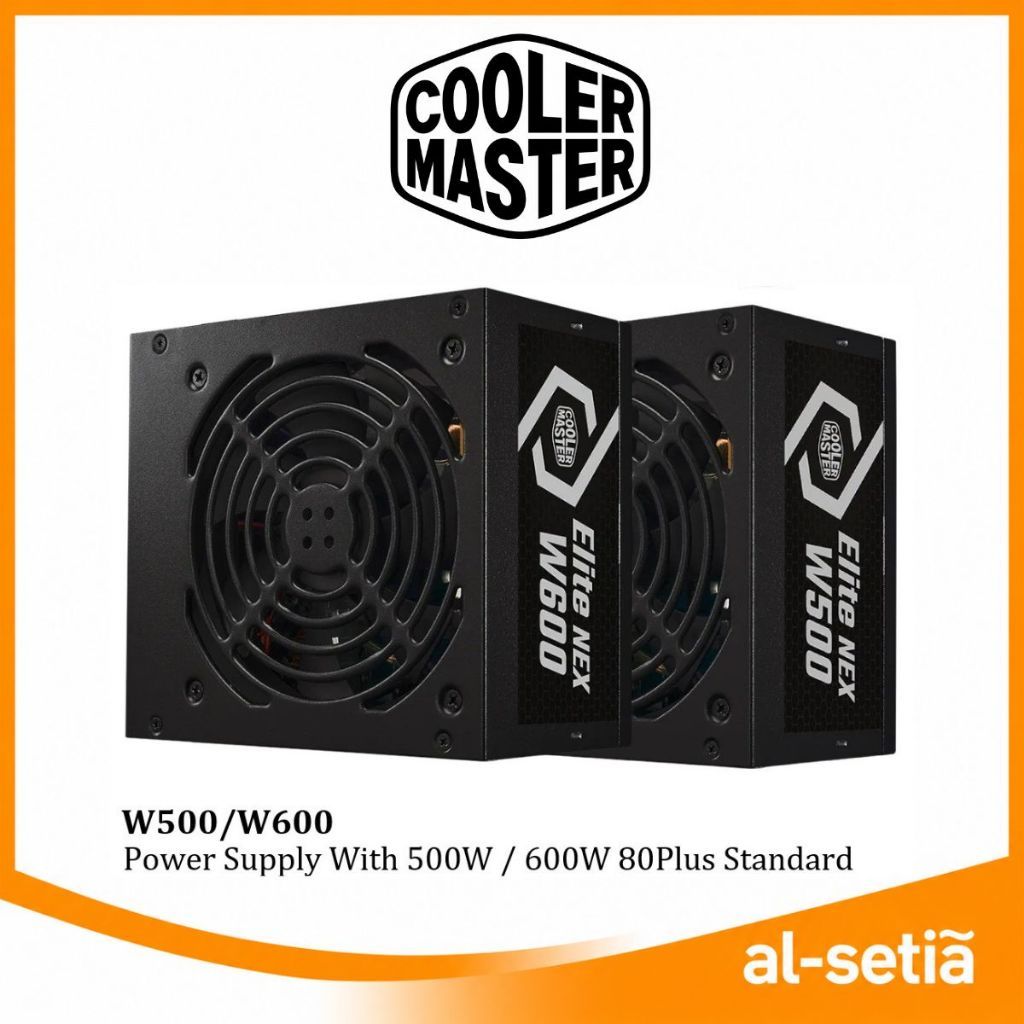 COOLER MASTER ELITE NEX WHITE W500 (500W) W600 (600W) พาวเวอร์ซัพพลาย 230V 80 PLUS STANDARD PSU - AC