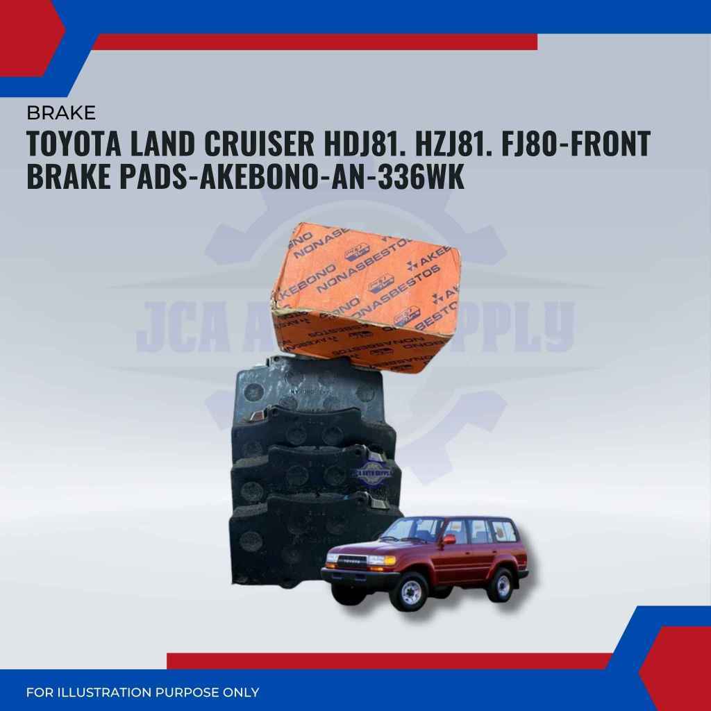 Toyota Land Cruiser HDJ81 - HZJ81 - FJ80 ผ้าเบรคหน้า - AKEBONO - AN-336WK