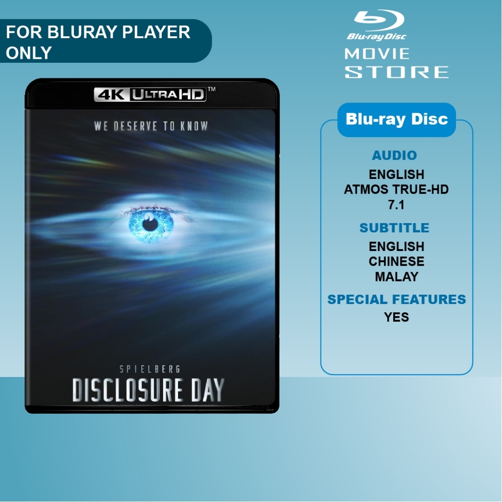 วันสนทนา 2026 4K Ultra HD Bluray Disc คําบรรยายมาเลย์ภาษาอังกฤษ DOLBY ATMOS