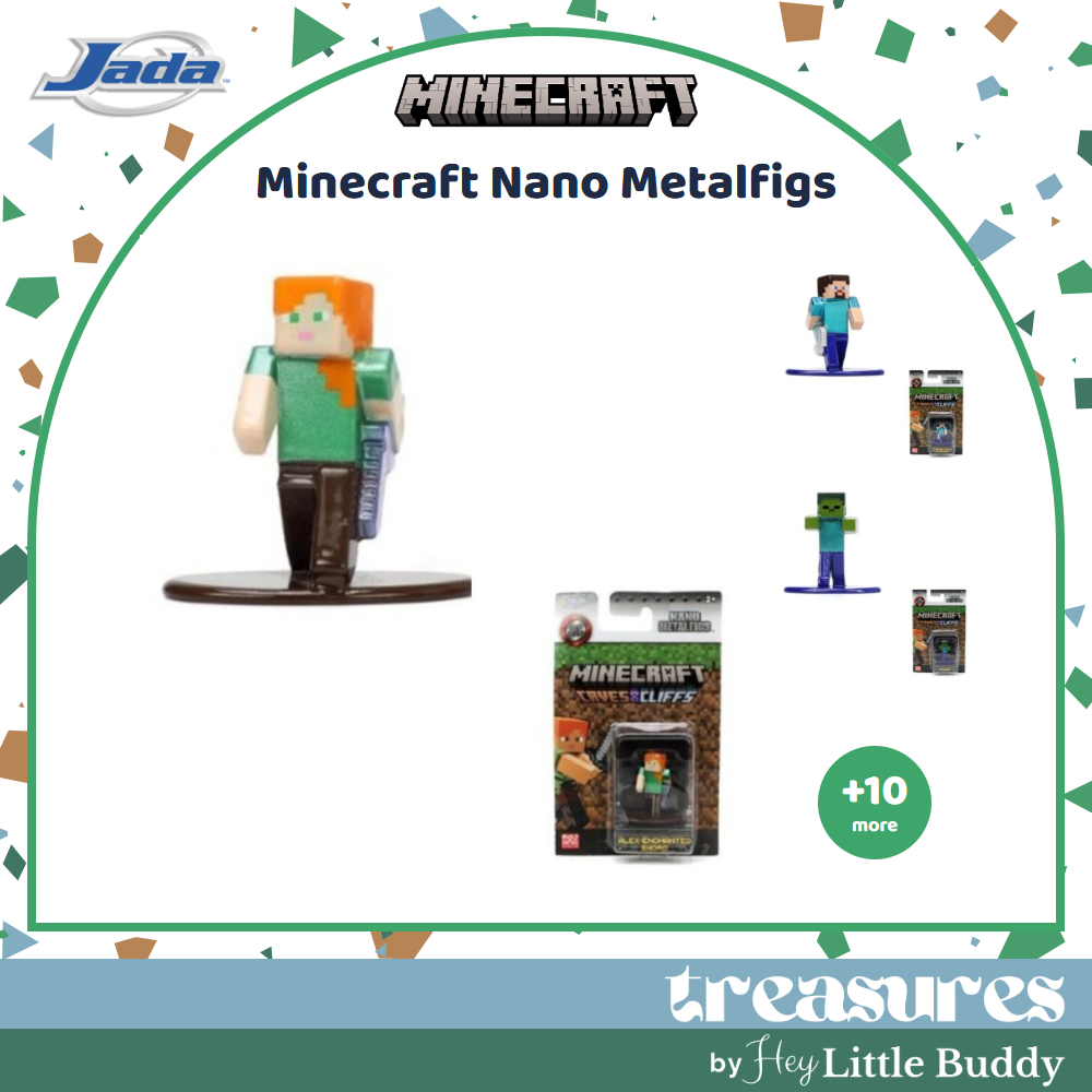 Minecraft Nano MetalFigs Mine Craft Die-Cast Metal Mini-Figure Jada Toys 12 Alex Steve Zombie