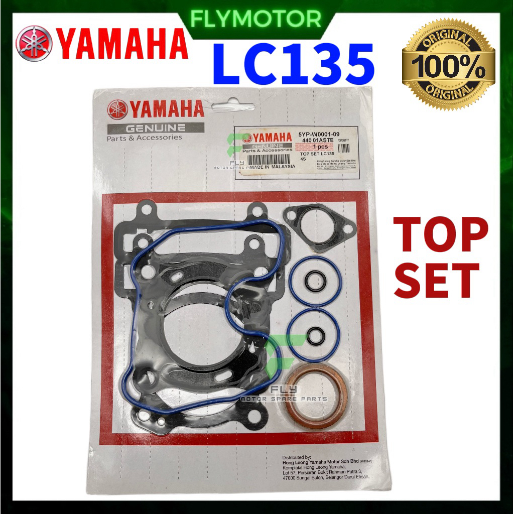 YAMAHA LC135 LC 135 135LC TOP GASKET SET HEAD BLOCK 5YP-W0001-09