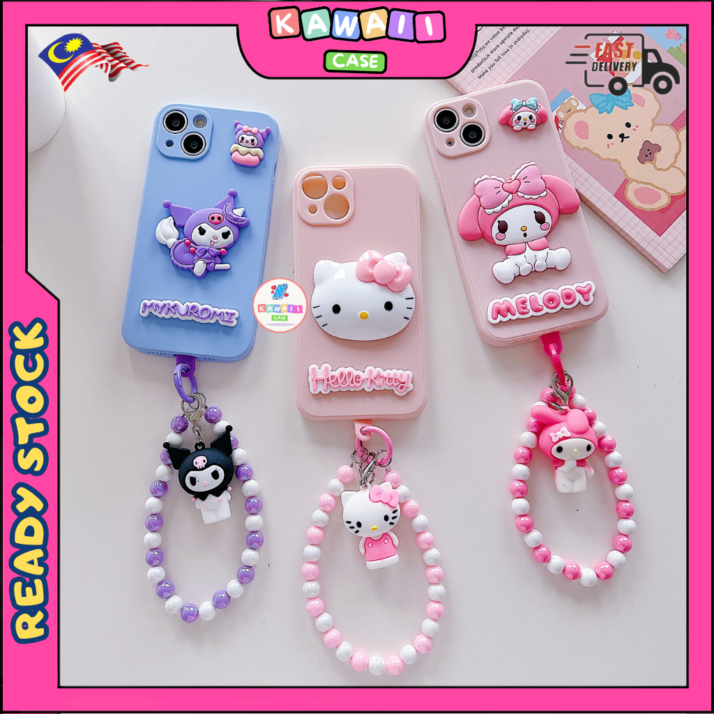 Vivo Y17s Y19s Y21T Y22s Y27 Y27s Y33s Y33T Y35 Y36 Y78 Y100 T1x s melody การ์ตูน kuromi kitty 3D ch