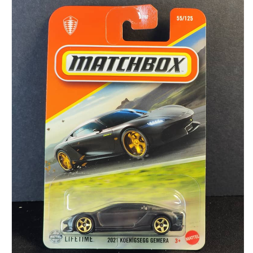Matchbox 2021 Koenigsegg Gemera - สีดํา (55/125 - 2025) รถเหล็ก