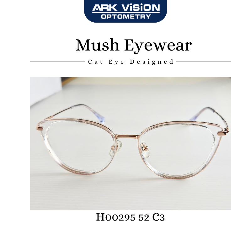 Mush Glasses H00295 52 C3 – Cat Eye Frames, Chic Versatroility สําหรับรูปหน้า Diverse