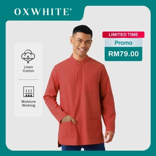 Oxwhite Men Klasik Baju Melayu (Top)