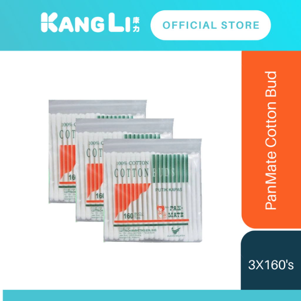 PanMate Cotton Bud 3X160s