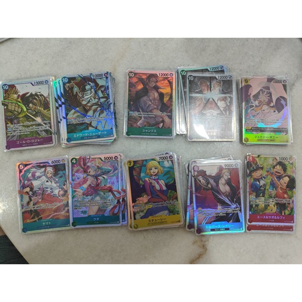 Bandai One Piece OPTCG OP13 SR Roger White beard Shanks Five Elders Bonney Yamato Uta Stussy Rayleigh 3 Brothers