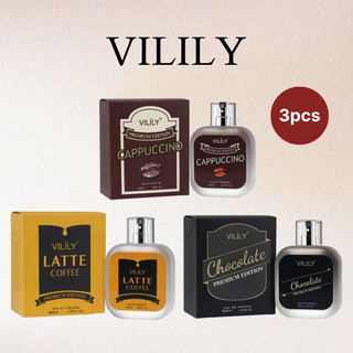 Vilily Premium Edition 3pcs Combo Set Cappuccino Latte Chocolate EDP Perfume 60ml