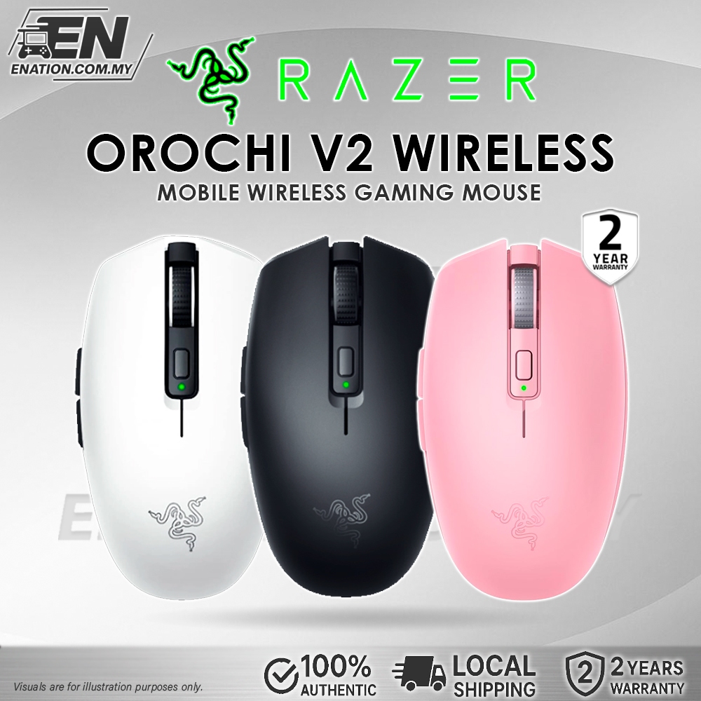 Razer Orochi V2 Mobile Wireless Gaming Mouse | น้ําหนักเบาเป็นพิเศษ | โหมดไร้สาย 2 โหมด