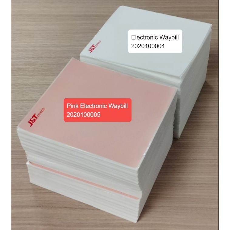 (500 ชิ้น) ม้วนความร้อน JT EX PRESS Electronic Waybill (พับ)/ JT (W 100mm * L 110mm)