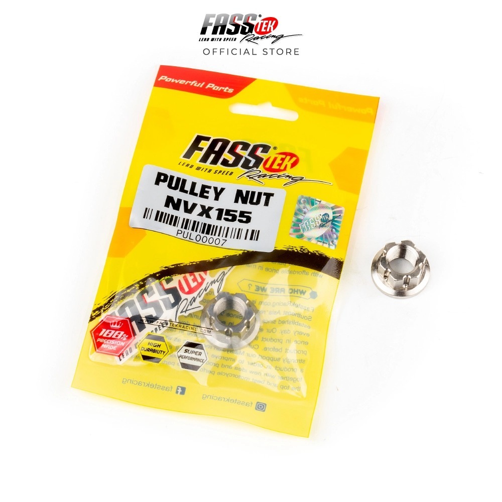 FASSTEK NVX155 NUT FRONT PULLEY สแตนเลส CNC