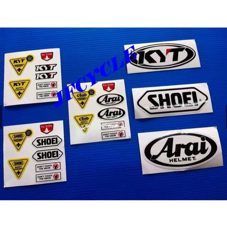 สติ๊กเกอร์Visor Shoei & KYT Stiker Visor Helmet (กันน้ํา)