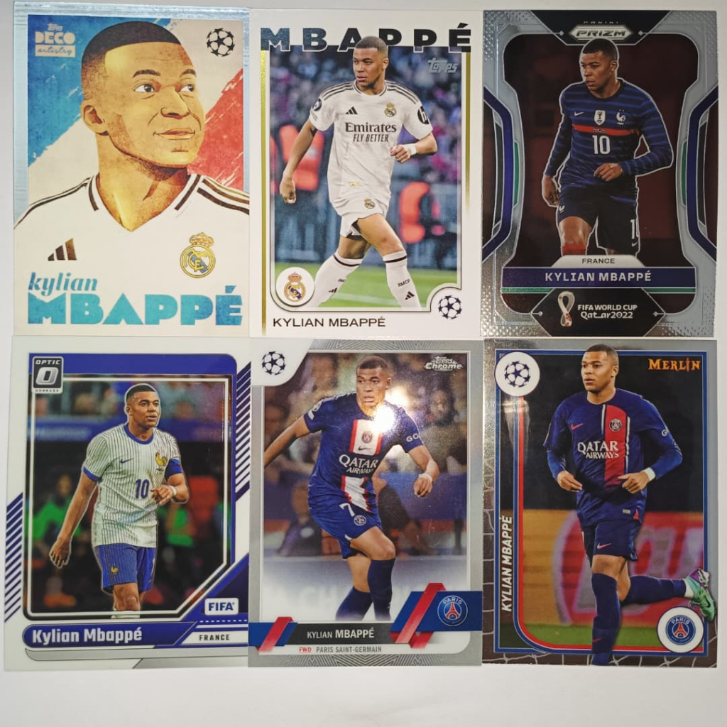 Kylian Mbappe การ์ดฟุตบอล Panini Topps Real Madrid France Paris Saint-Germain
