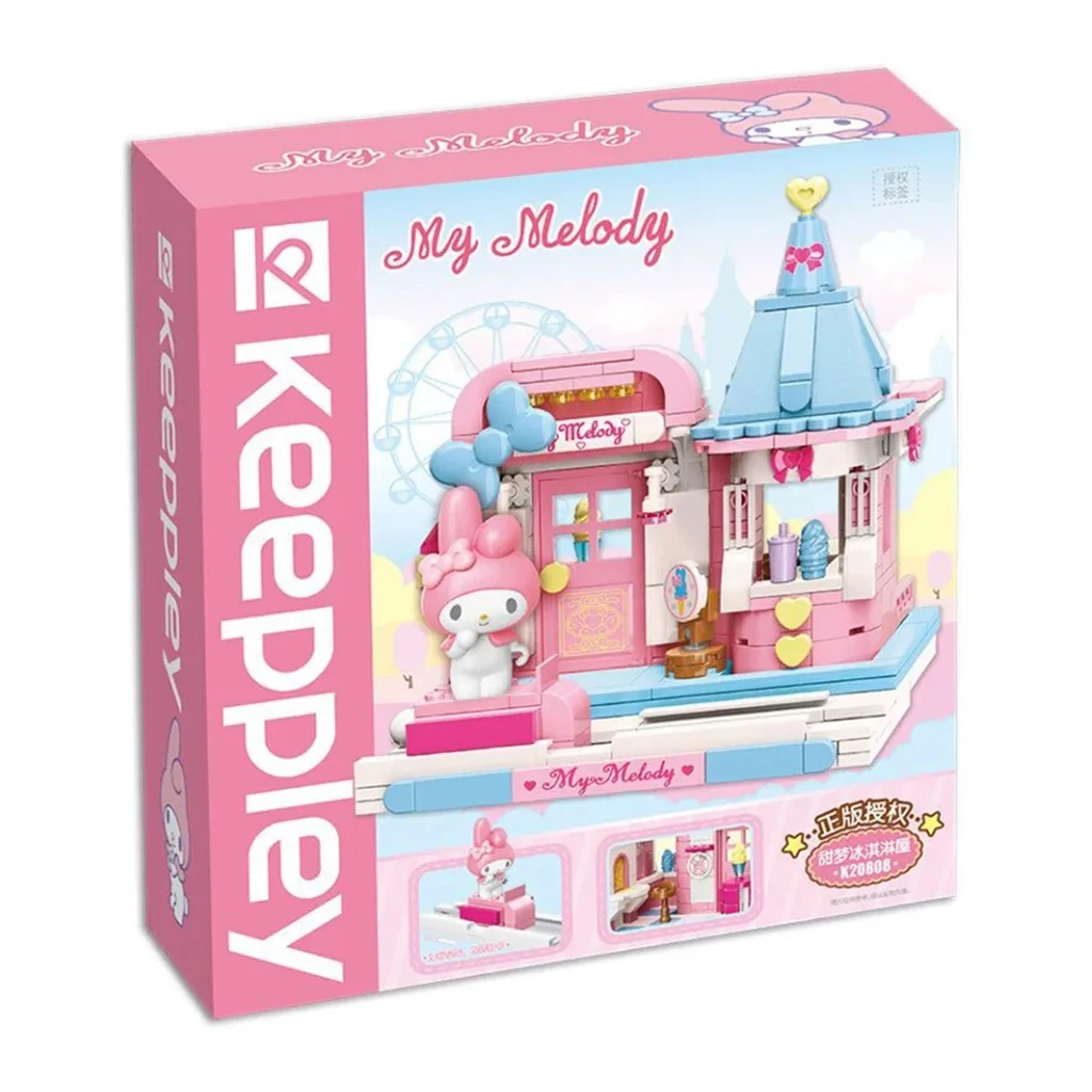 Keeppley My Melody K20808 SANRIO บล็อกตัวต่อบ้านไอศกรีมหวาน MISB