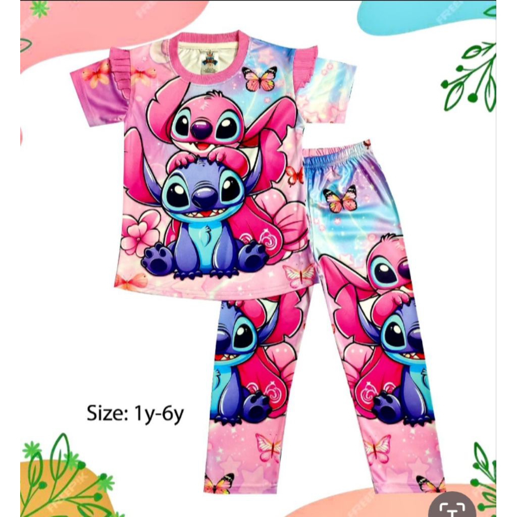 PYJAMAS JERSEY KIDS ไซส์ 1y-6y