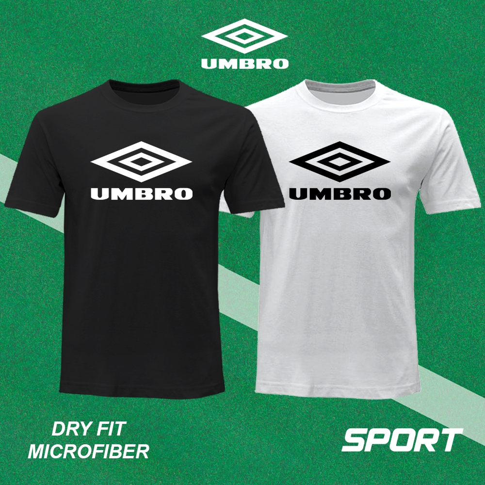 ️‍ ️‍ UMBRO ไมโครไฟเบอร์ T เสื้อ Tshirt Tee กีฬารอบคอกีฬา Quick Dry Baju Unisex ผู้ชายผู้หญิง