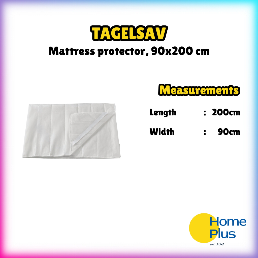 HomePlus ️ TAGELSAV ผ้ารองกันเปื้อนที่นอน 90x200 ซม