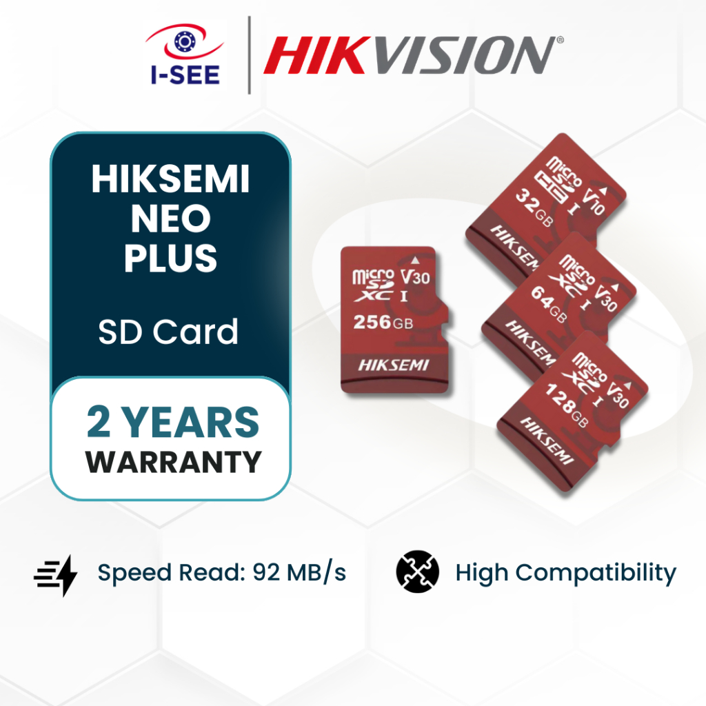 การ์ดหน่วยความจํา Hiksemi Neo Home/ Plus ของแท้ การ์ด Micro SD ความเร็วสูง 32/64/128/256GB SD(TF) กล