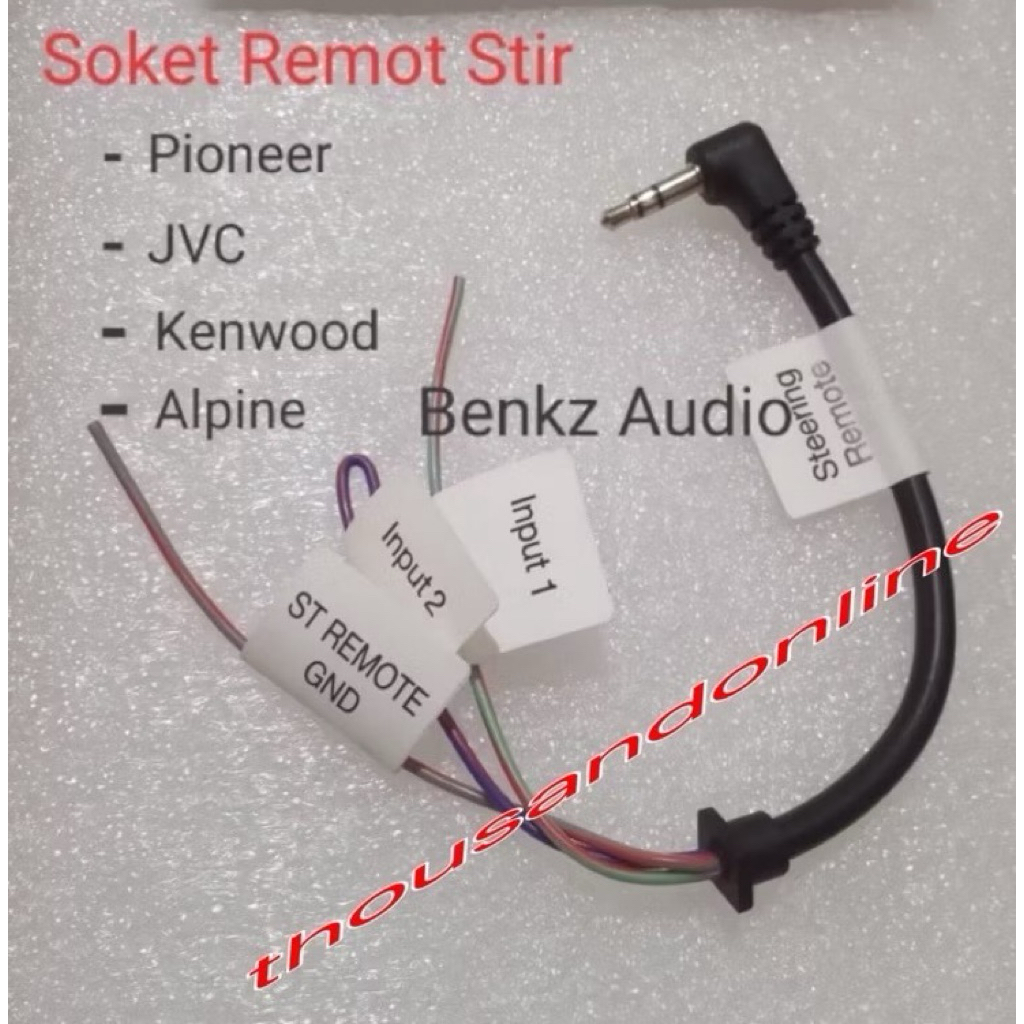 สายควบคุมพวงมาลัยเครื่องเสียงรถยนต์สากลสําหรับ Kenwood Pioneer Clarion Alpine Sony JVC