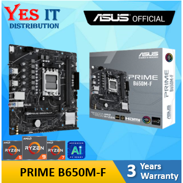 ASUS PRIME B650MF ( AMD Socket AM5 / DDR5 ) + PROCESSORS AMD RYZEN 5 / RYZEN 7 / RYZEN 9 ( AM5 )