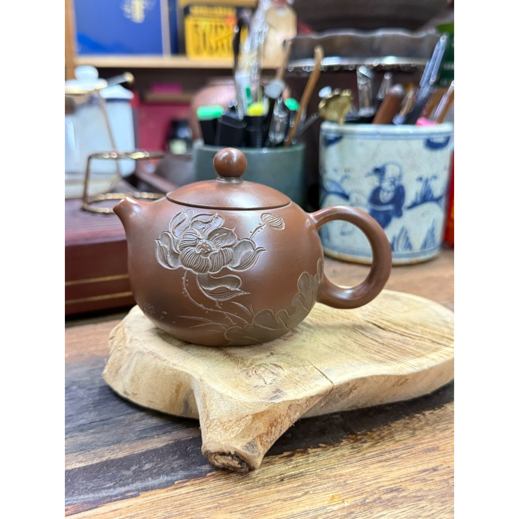 Guangxiqinzhou Xingxing เครื่องปั้นดินเผา Handmade Xingxing เครื่องปั้นดินเผาบรรเทาหม้อ Xishi Tea Fl