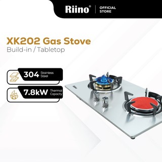 Riino Hybrid 304 Stainless Steel Gas Stove Build-In/Tabletop Gas Cooker XK202C
