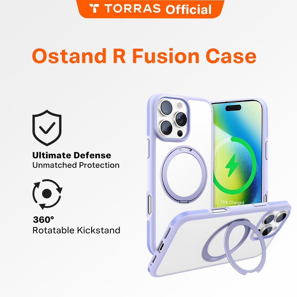 TORRAS Multi-Functional Ostand R Fusion Case หมุนได้ 360 สําหรับ iPhone 16 Series