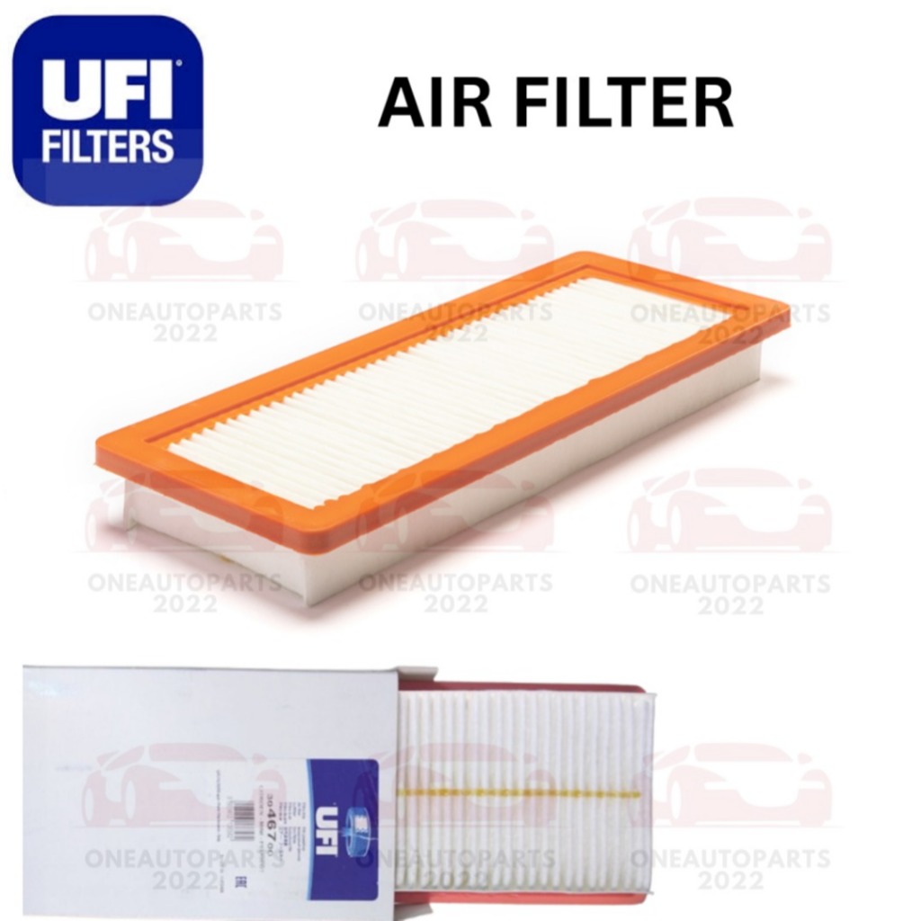 UFI อิตาลีเครื่องยนต์กรองอากาศ PEUGEOT 408 1.6 TURBO 3008 (T84) 1.6T 5008 P87E 308 T7 T9 1.6T 508 1.