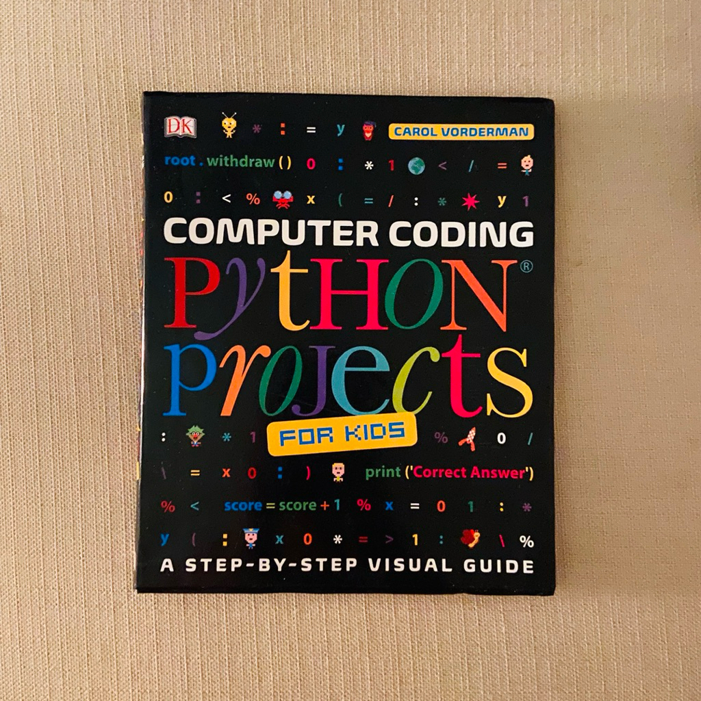 (Python 3) DK Computer Coding Python Projects for Kids Secondhand Coding Self-Help หนังสือ
