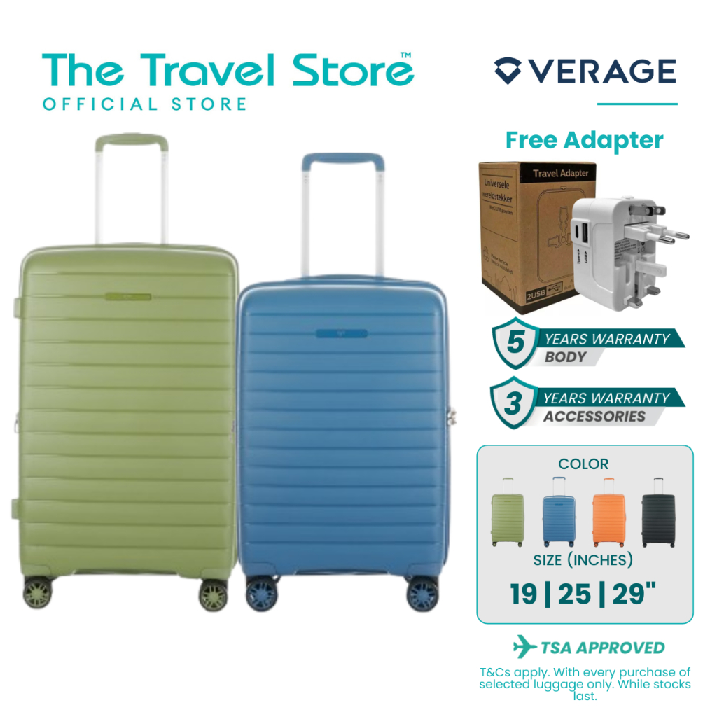 Verage Michelin PP Zipper Trolley Case 19/25/29 VR02-GM24010W กระเป๋าเดินทาง/กระเป๋าเดินทาง/beg trav