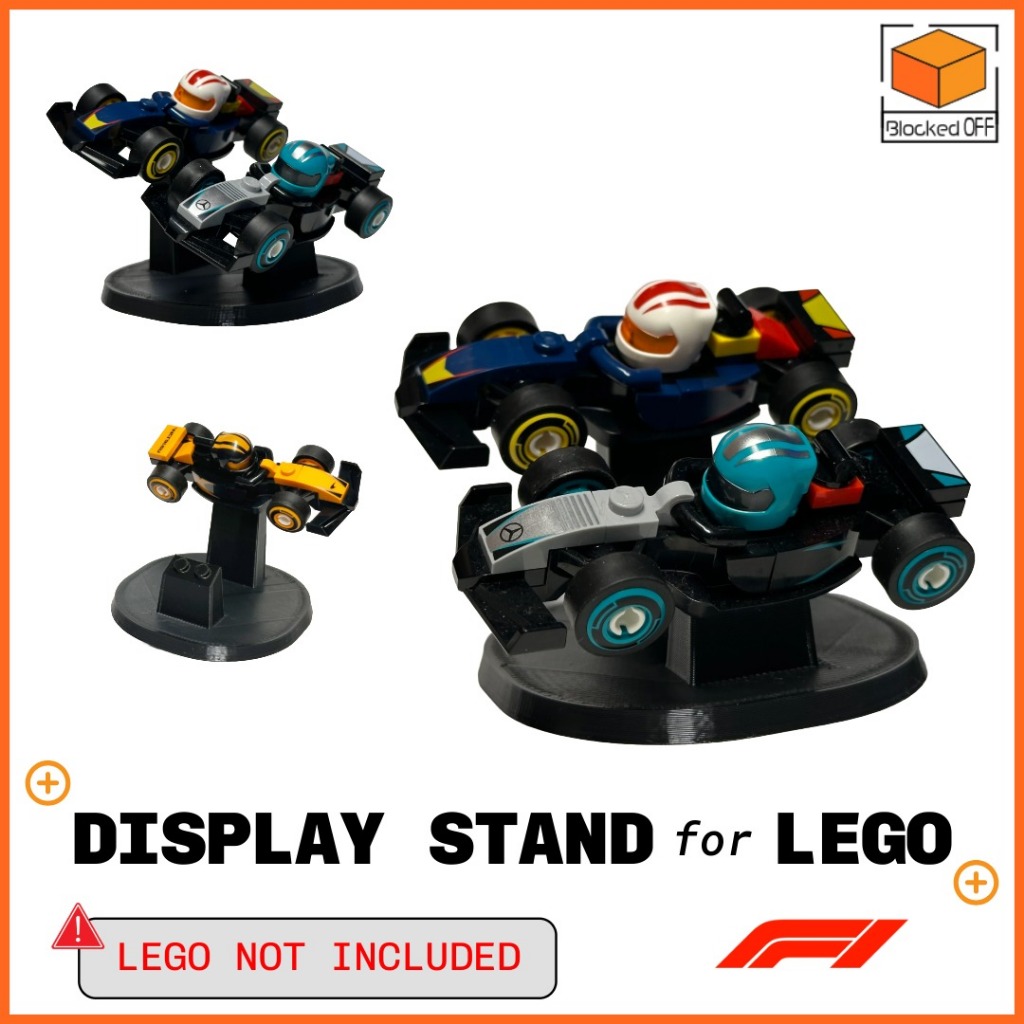 ขาตั้งจอแสดงผลสําหรับ LEGO F1 Collectible Race Car (71049) - 2 ชิ้น