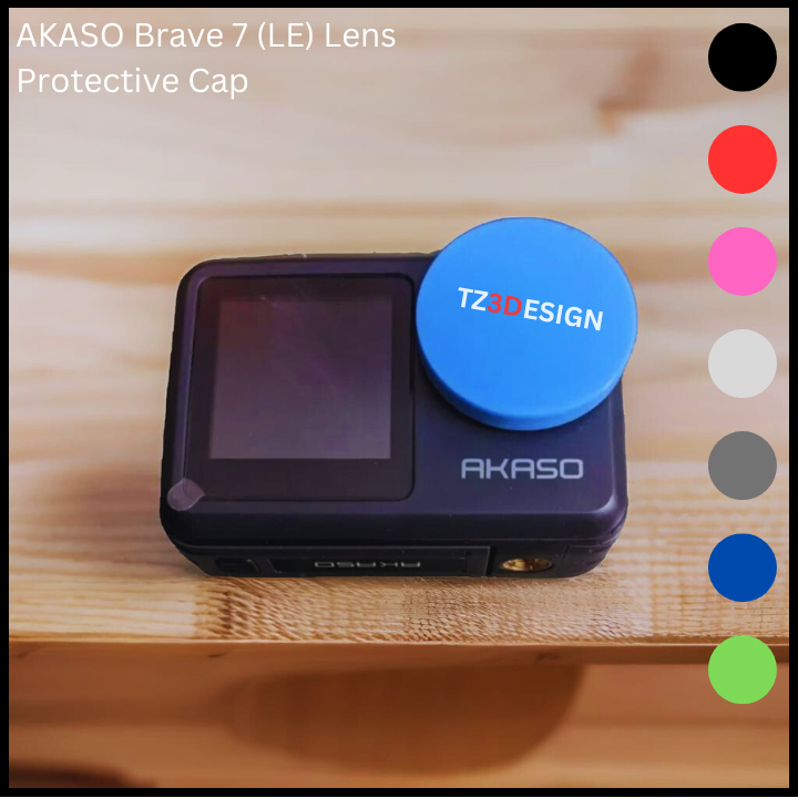 TZ3DESIGN AKASO BRAVE 7 LE ฝาปิดเลนส์ [คุณภาพสูง] A0029