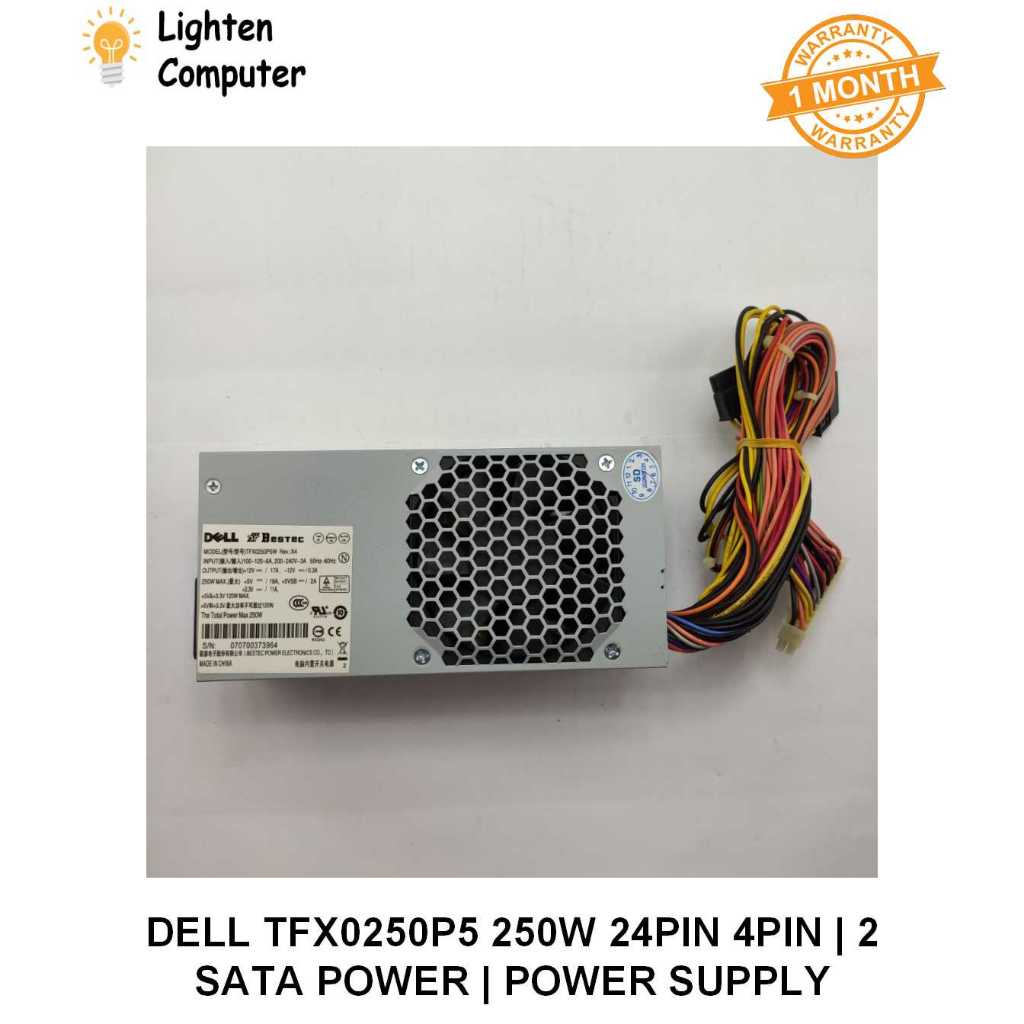 ใหม่ DELL TFX0250P5 250W PSU 200 220S 230 230S 530S 531S 545S 24PIN 4PIN 2 sata power POWER SUPPLY