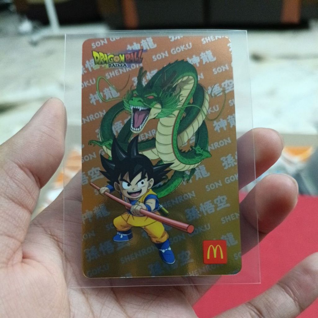 การ์ดพิเศษของ Ultimate Goku และ Shenlong Dragonball Daima McDonald