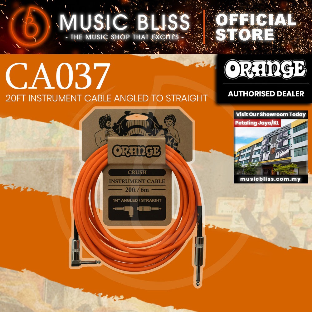 สายเครื่องมือ Orange Crush 20ft มุมตรง (CA037)