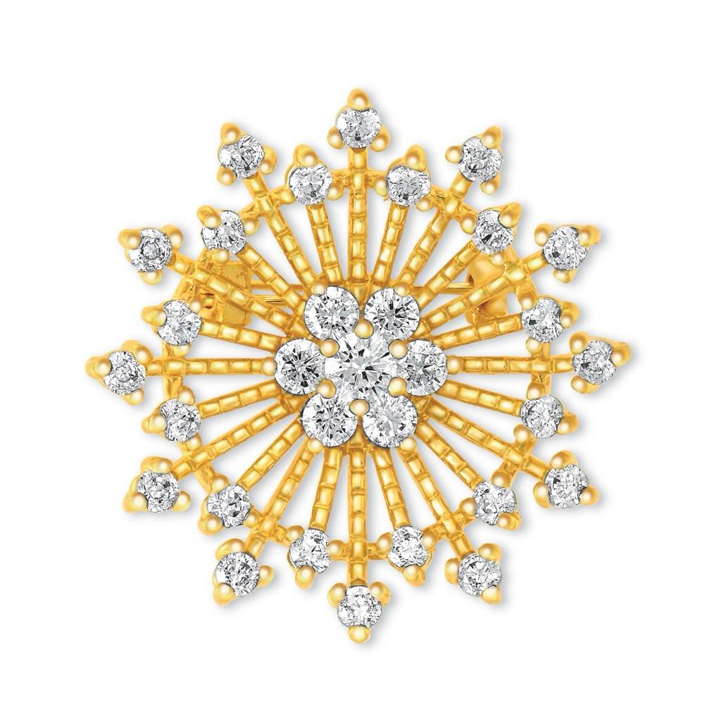 เข็มกลัด Zulian Gold Saduran - มีใบรับประกัน (รหัส BH5023)