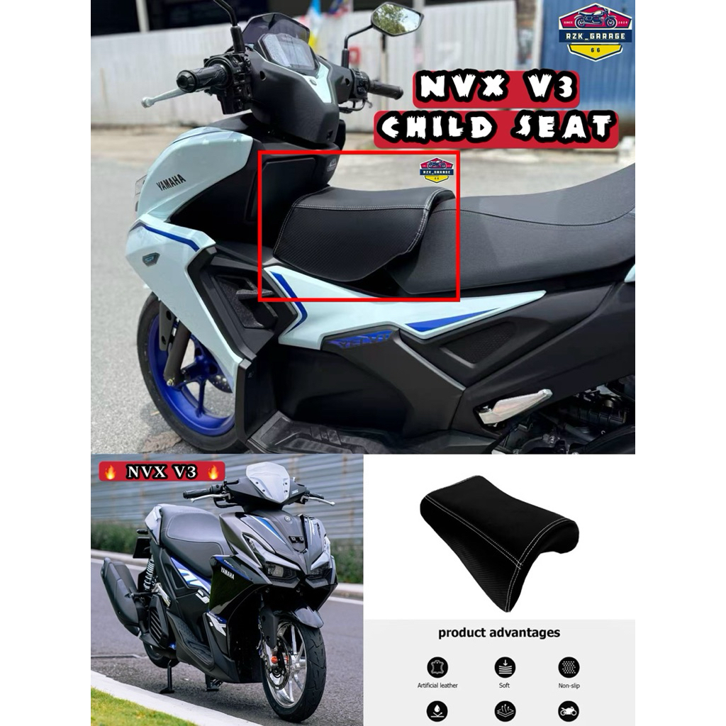 ใหม่ YAMAHA NVX155 V3/NVX155 SP CHILD ที่นั่งเบาะ BUDAK DUDF KUSYEN DEPAN BABY CHILDREN ที่นั่งเก้าอ