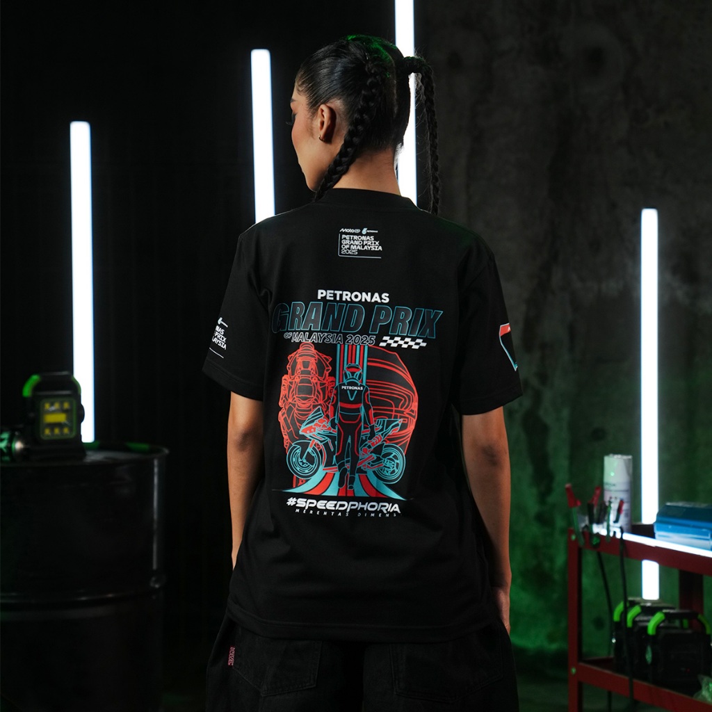 เสื้อยืด PETRONAS MotoGP 2025 Arrowline - สีดํา