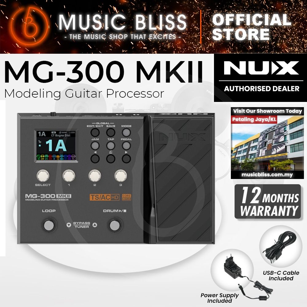 NUX MG300 MKII Guitar Modelling Processor Multi Effects Pedal (MG-300 / MG 300)