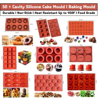 [Petite Houz] Silicone 6Cavity l 8Cavity l 18Cavity Baking Mould l Acuan Donut l Silicon Dessert Mold Non Stick 硅胶甜甜圈模具