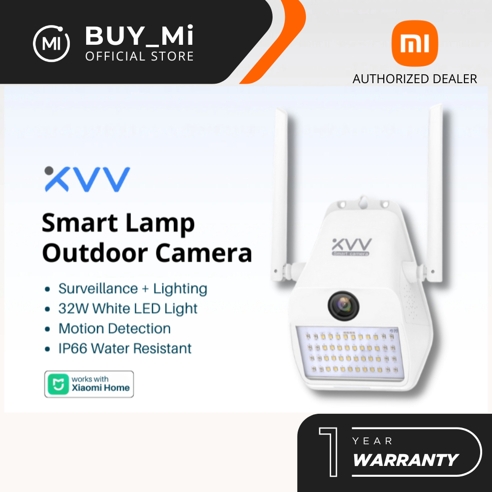 [GLOBAL] XiaoVV D7 โคมไฟอัจฉริยะกล้อง IP 1080P Security Wireless Wall Yard XVV-6120S-D7
