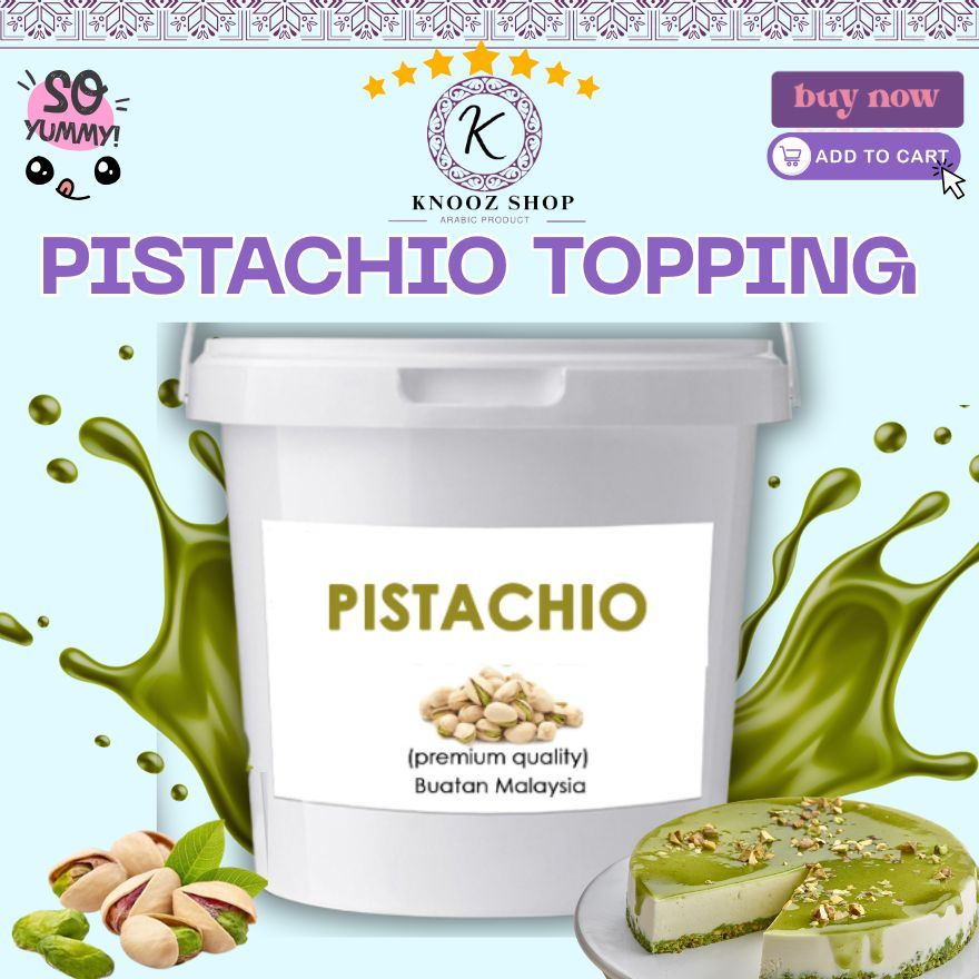 Yalla Kunafa Best Selling Pistachio Sauce 1kg premium testy