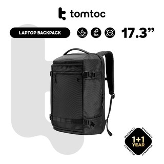 tomtoc T67 Travel Laptop Backpack 17.3 Inch Men Bag Water-Resistant MacBook Bag - Beg Lelaki