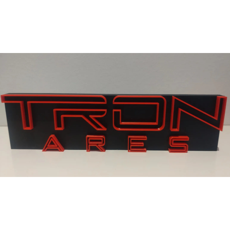 โลโก้ Tron Ares 3D หรือแม่เหล็กติดตู้เย็น
